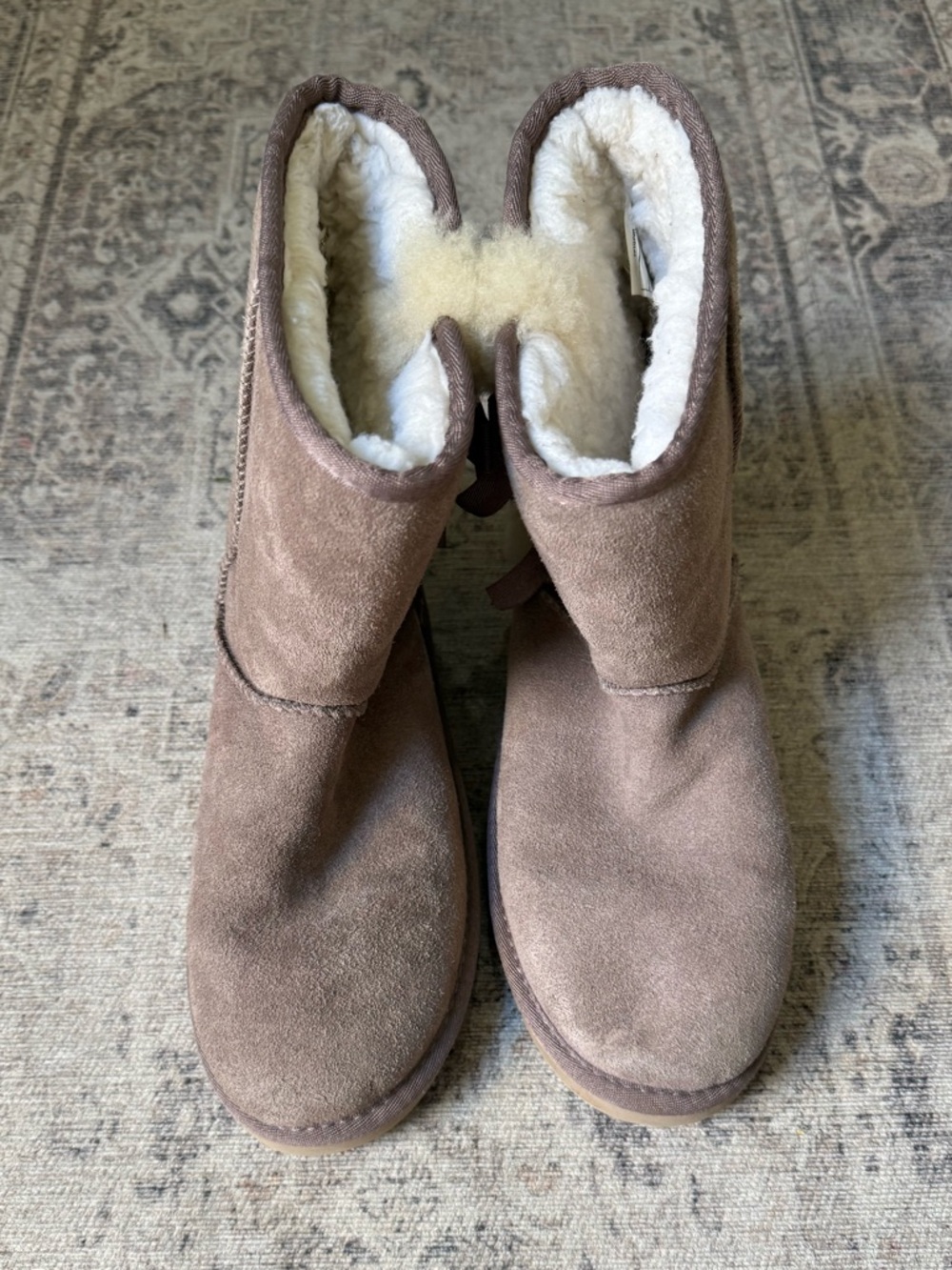 Koolaburra By Ugg Victoria Short Boots Oyster Size 9